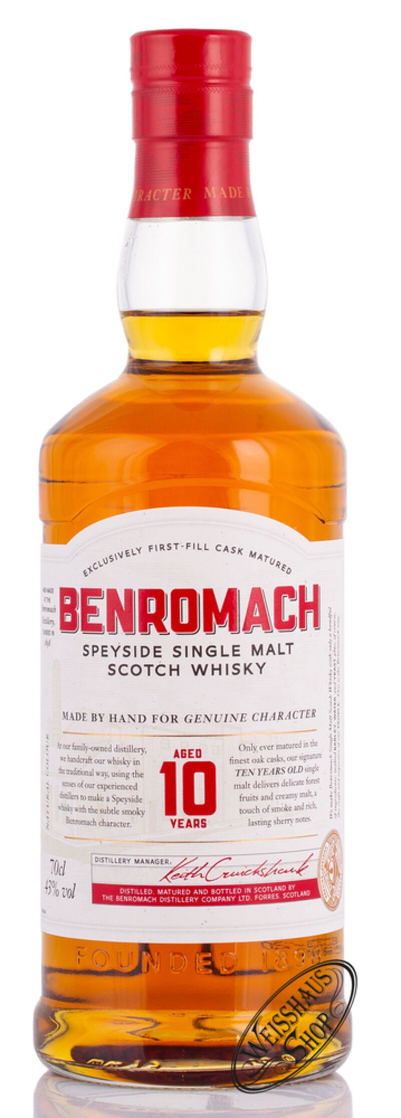 Benromach 10 YO Single Malt Whisky 43% vol. 0,70l Benromach 10 YO Single Malt Whisky 43% vol. 0,70l