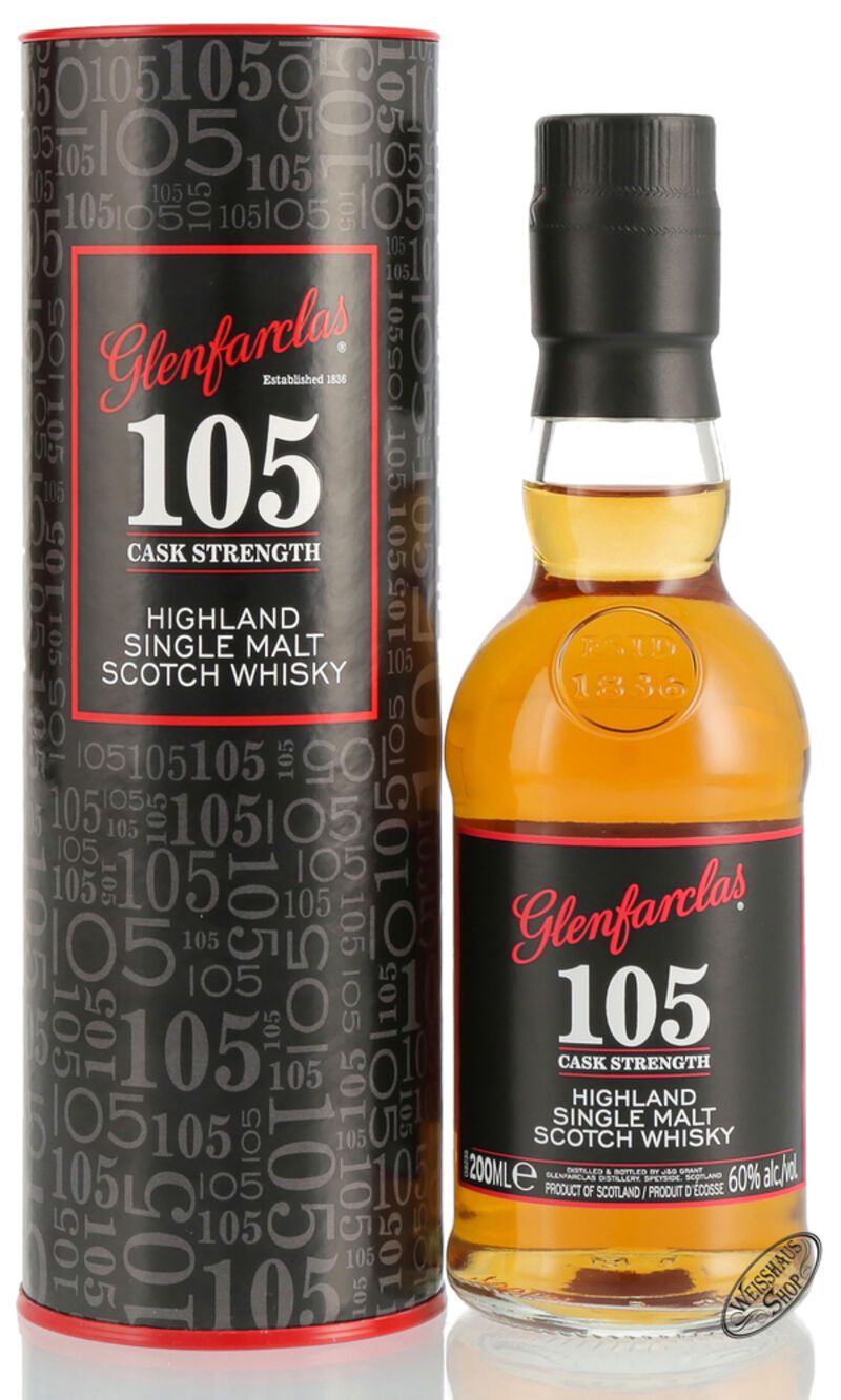Glenfarclas 105 Single Malt Whisky 60% vol. 0,20l Glenfarclas 105 Single Malt Whisky 60% vol. 0,20l