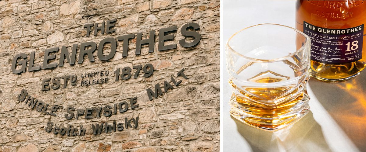 Glenrothes Glas und Flasche