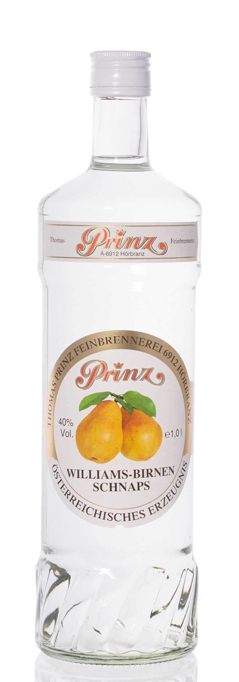 Prinz Williams-Birnen Schnaps 40% vol. 1,0l
