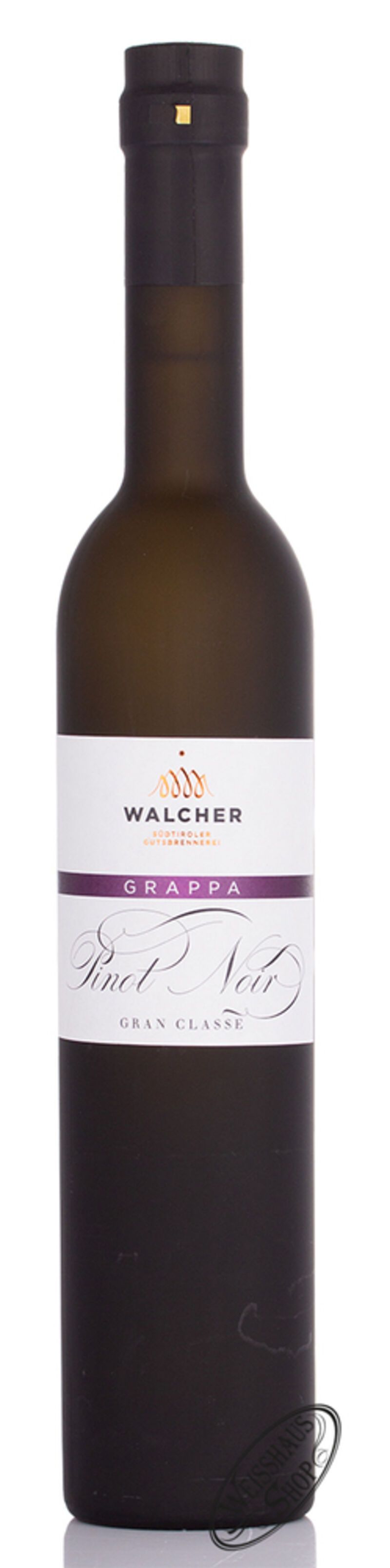 Walcher Grappa Pinot Noir 40% vol. 0,50l Walcher Grappa Pinot Noir 40% vol. 0,50l