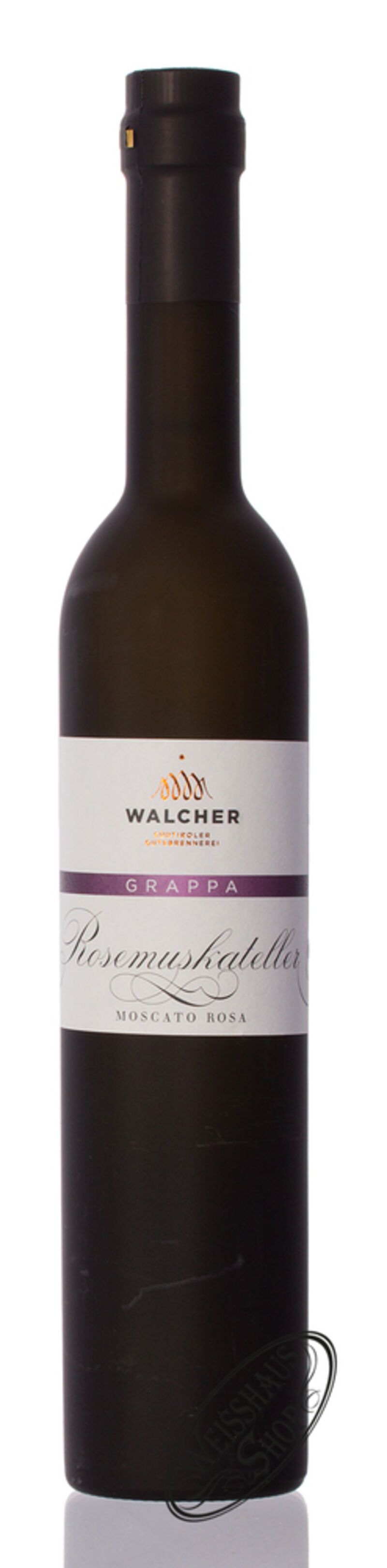 Walcher Grappa Rosenmuskateller 42% vol. 0,50l Walcher Grappa Rosenmuskateller 42% vol. 0,50l