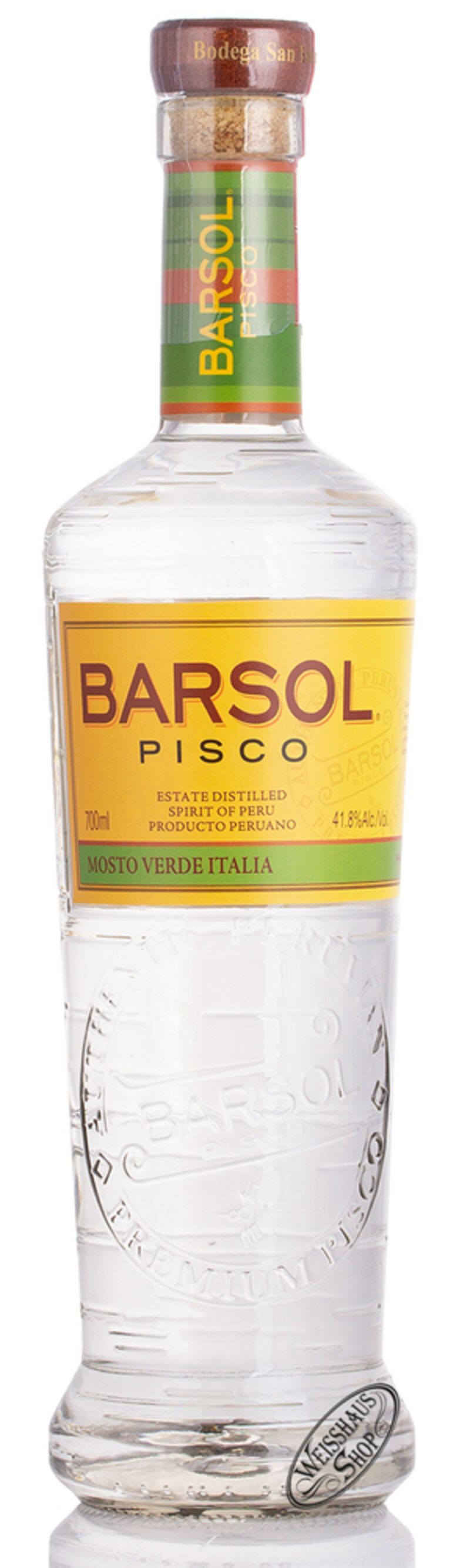 Barsol Pisco Supremo Mosto Verde Italia 41,8% vol. 0,70l Barsol Pisco Supremo Mosto Verde Italia 41,8% vol. 0,70l