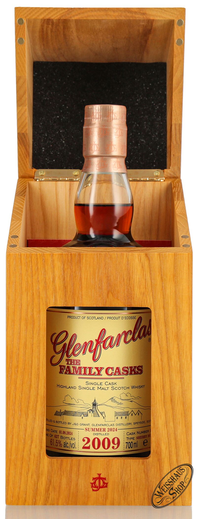 Glenfarclas Vintage 2009 Family Casks Whisky 61,5% vol. 0,70l Glenfarclas Vintage 2009 Family Casks Whisky 61,5% vol. 0,70l