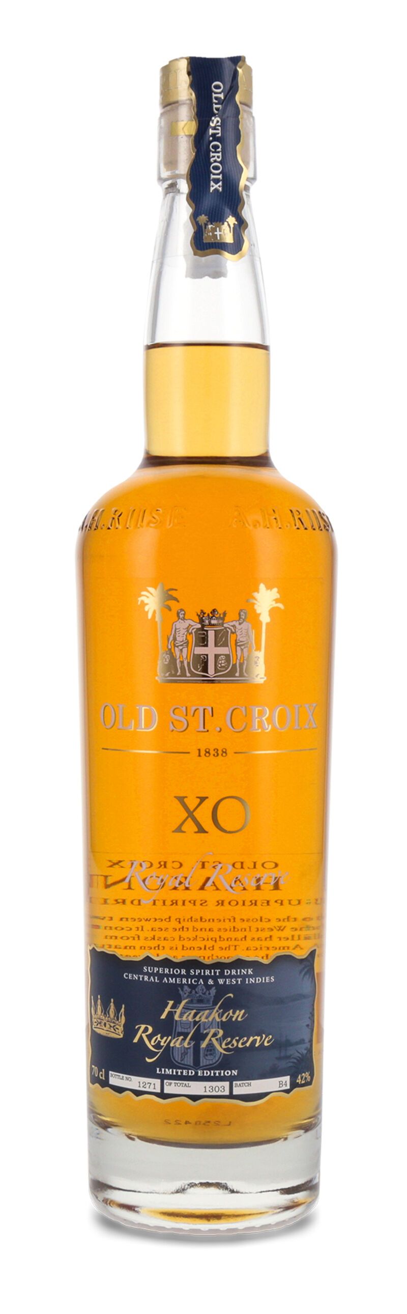 Old St. Croix XO Kong Haakon Royal Reserve 42% vol. 0,70l B-Ware