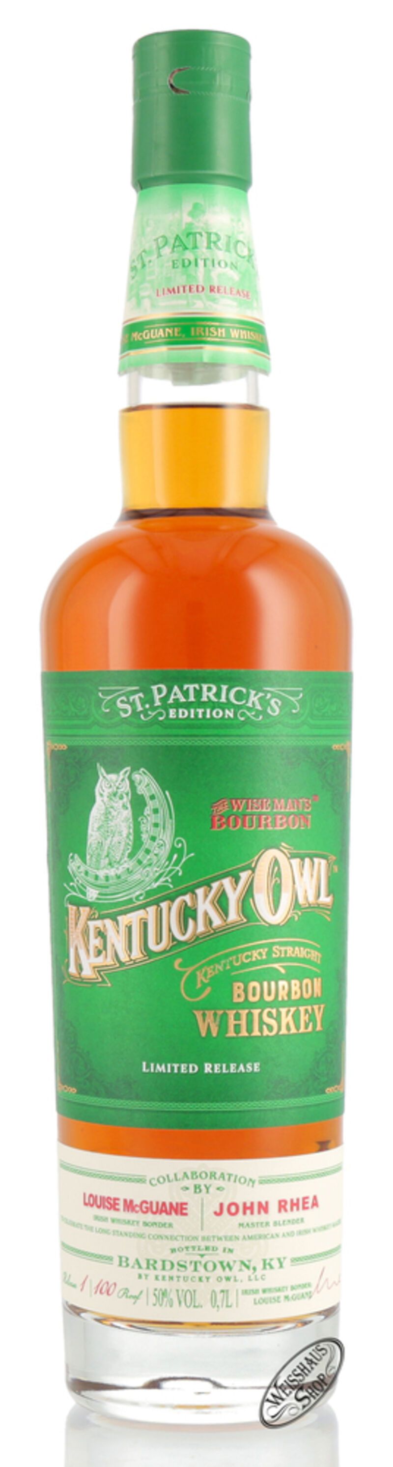 Kentucky Owl St. Patrick's Limited Edition Whiskey 50% vol. 0,70l Kentucky Owl St. Patrick's Limited Edition Whiskey 50% vol. 0,70l
