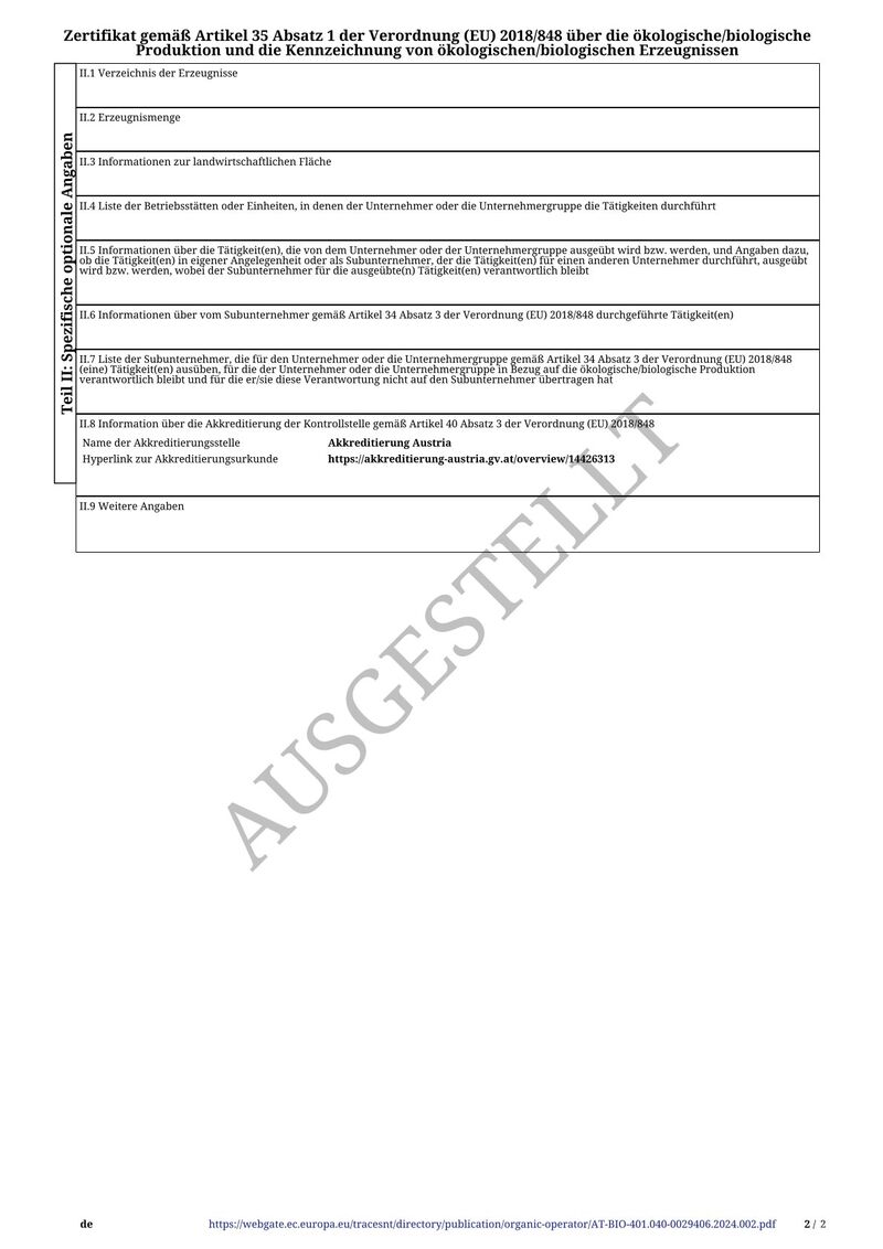 Schwarzer Bio Blutorangen Edelbrand 40% vol. 0,35l