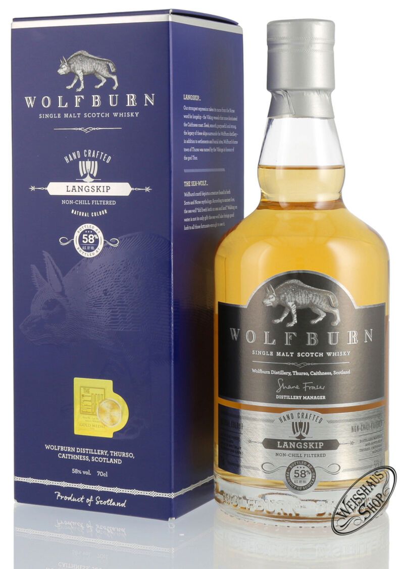 Wolfburn Langskip Whisky 58% vol. 0,70l Wolfburn Langskip Whisky 58% vol. 0,70l