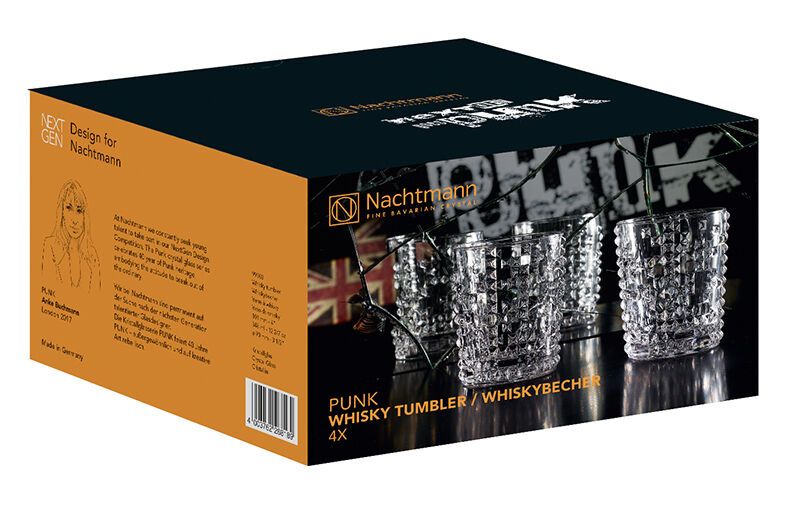 Nachtmann Punk Whisky/Rum Tumbler Set 4 Gläser Nachtmann Punk Whisky/Rum Tumbler Set 4 Gläser