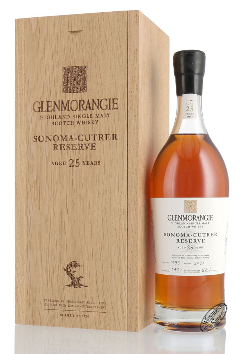 Glenmorangie Sonoma-Cutrer Reserve 25 YO Whisky 50,4% vol. 0,70l Glenmorangie Sonoma-Cutrer Reserve 25 YO Whisky 50,4% vol. 0,70l