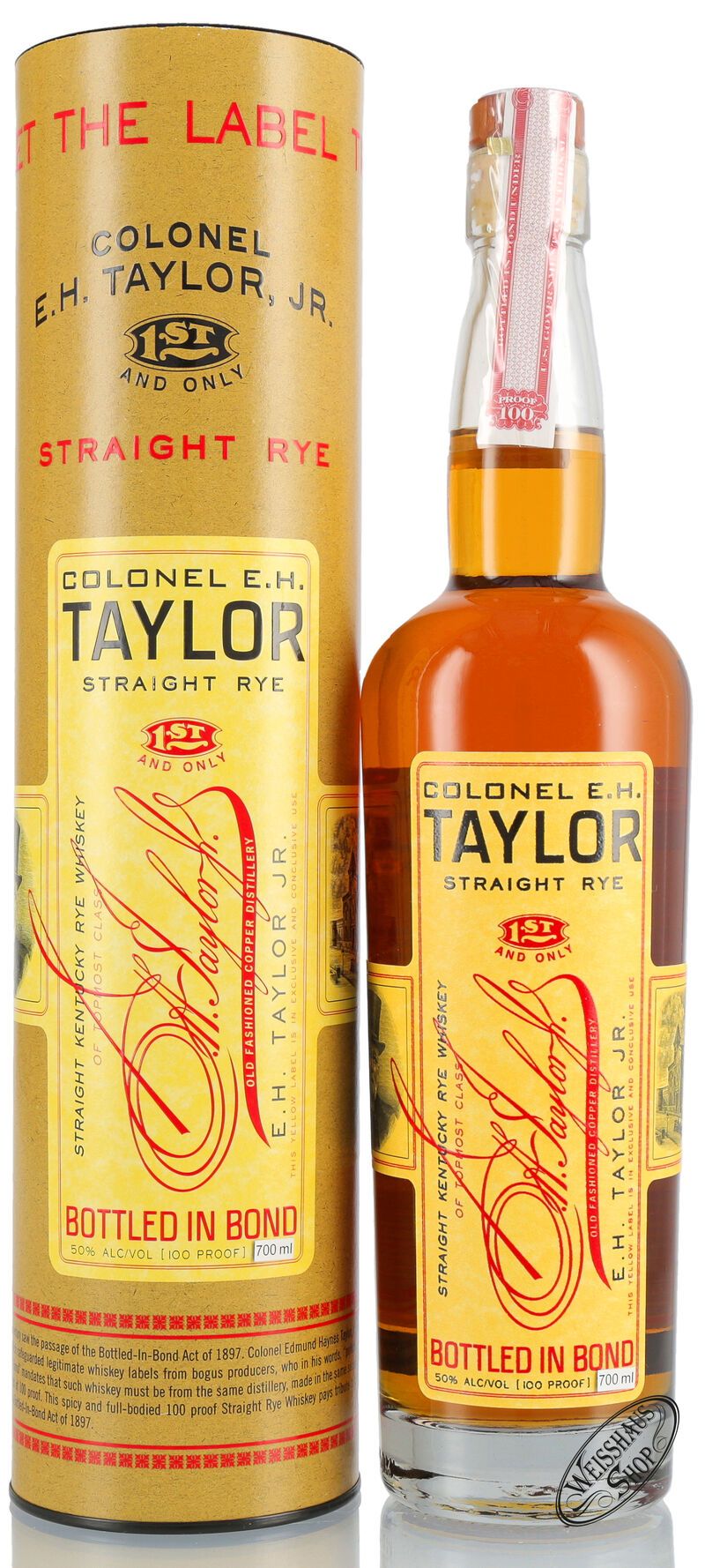 E.H. Taylor Straight Rye Whiskey 50% vol. 0,70l