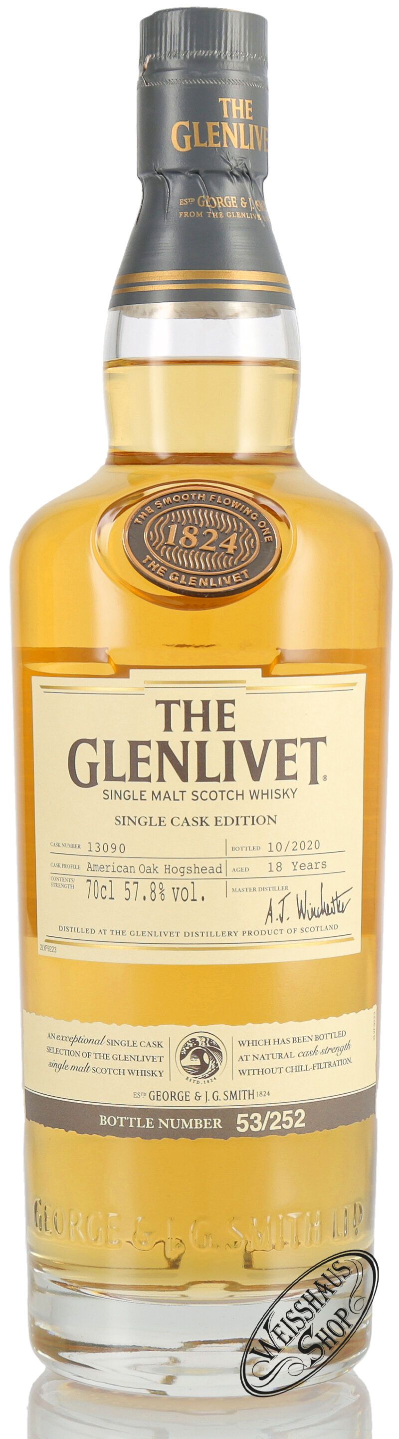 The Glenlivet 18 YO Single Cask #13090 Whisky 57,8% vol. 0,70l The Glenlivet 18 YO Single Cask #13090 Whisky 57,8% vol. 0,70l