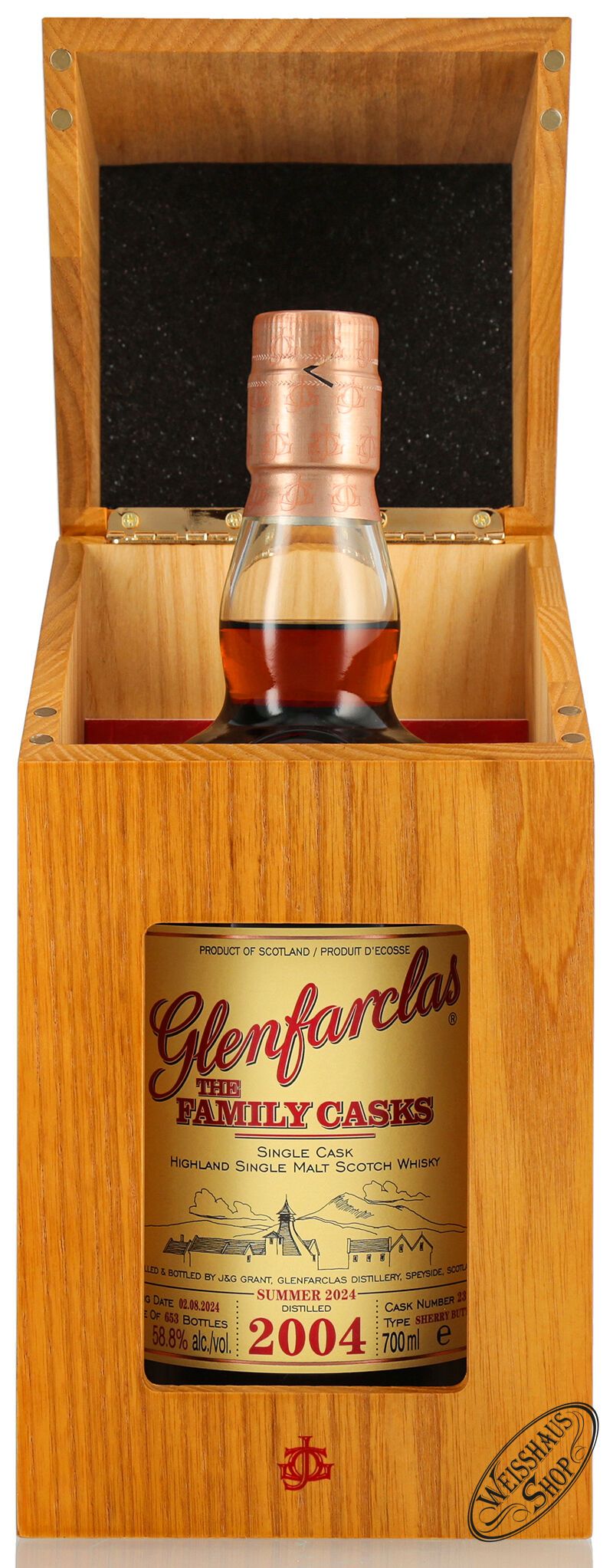 Glenfarclas Vintage 2004 Family Casks Whisky 58,8% vol. 0,70l Glenfarclas Vintage 2004 Family Casks Whisky 58,8% vol. 0,70l