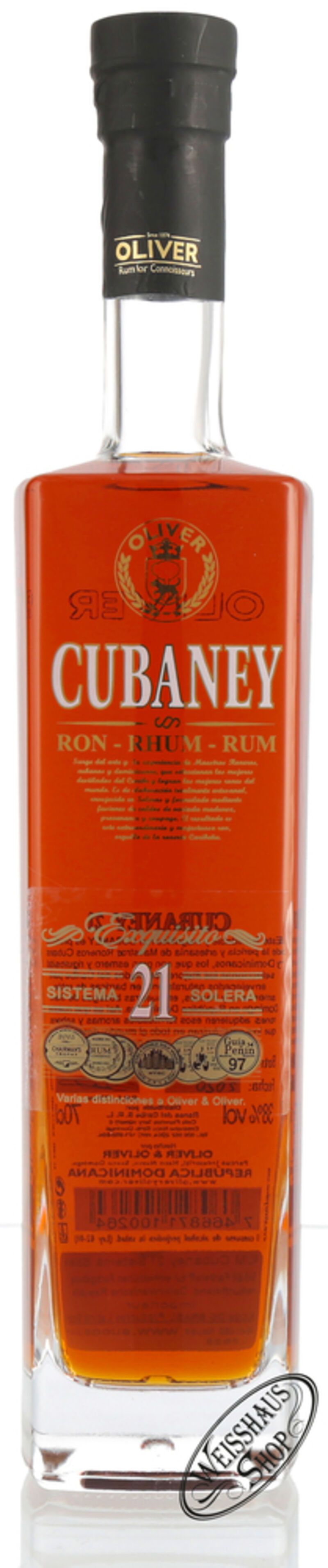 Cubaney Exquisito 21 YO Rum 38% vol. 0,70l B-Ware