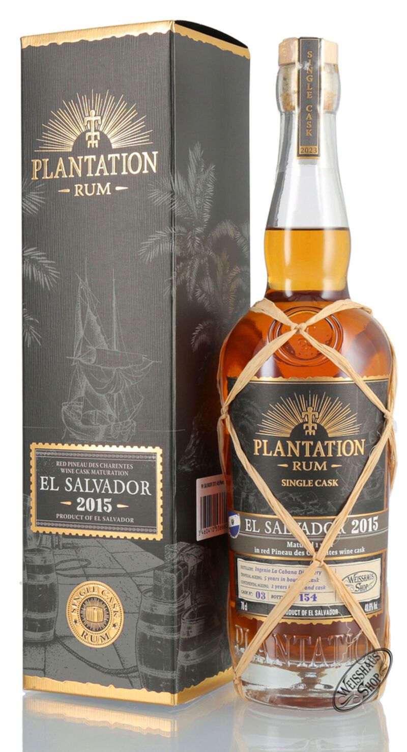 Plantation El Salvador Vintage 2015 Single Cask Edition Rum 48,6% vol. 0,70l Plantation El Salvador Vintage 2015 Single Cask Edition Rum 48,6% vol. 0,70l