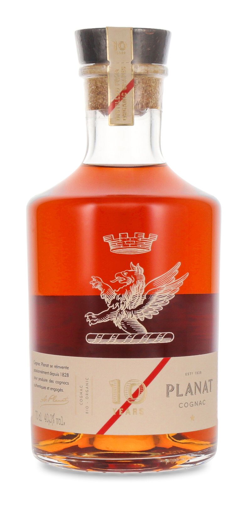 Planat Organic 10 YO Cognac 40% vol. 0,70l