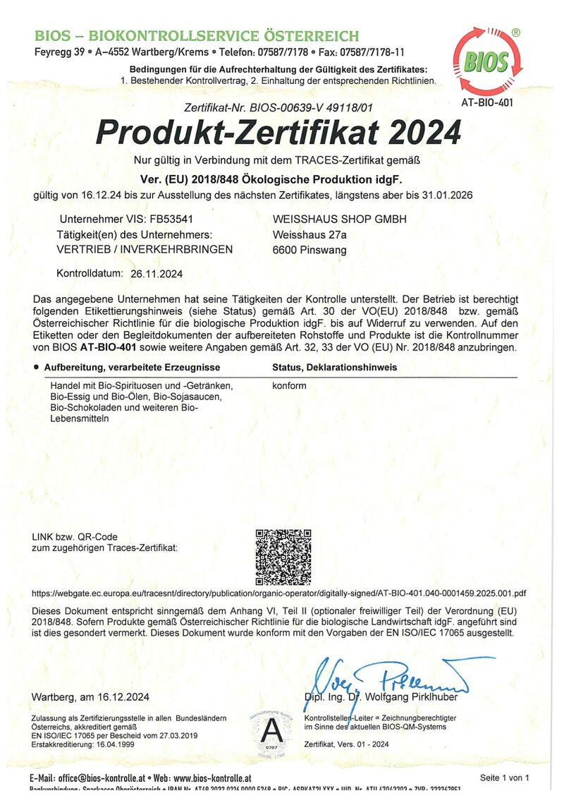 Planat Organic Oscar pour le Bar Cognac 45% vol. 0,70l