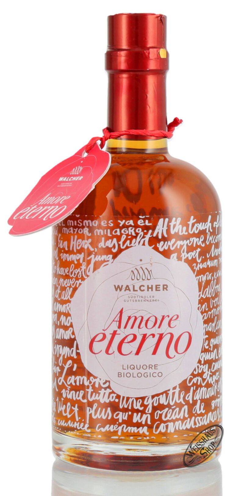 Walcher Amore Eterno Bio Rosenknospenlikör 21% vol. 0,50l Walcher Amore Eterno Bio Rosenknospenlikör 21% vol. 0,50l