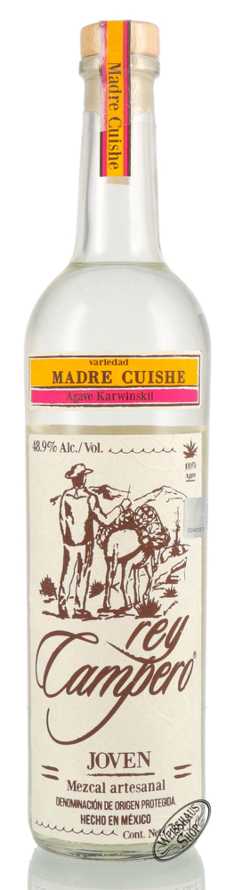 Rey Campero Mezcal Madre Cuishe 48,9% vol. 0,70l Rey Campero Mezcal Madre Cuishe 48,9% vol. 0,70l