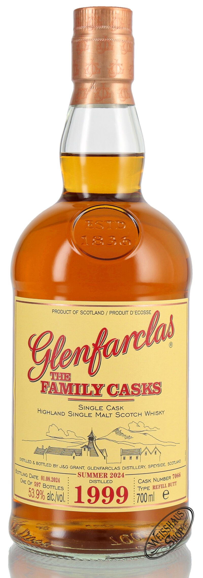 Glenfarclas Vintage 1999 Family Casks Whisky 53,9% vol. 0,70l Glenfarclas Vintage 1999 Family Casks Whisky 53,9% vol. 0,70l