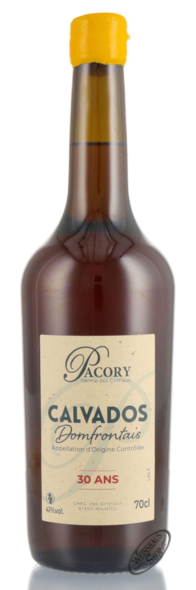 Pacory Domfrontais Calvados 30 ans 41% vol. 0,70l