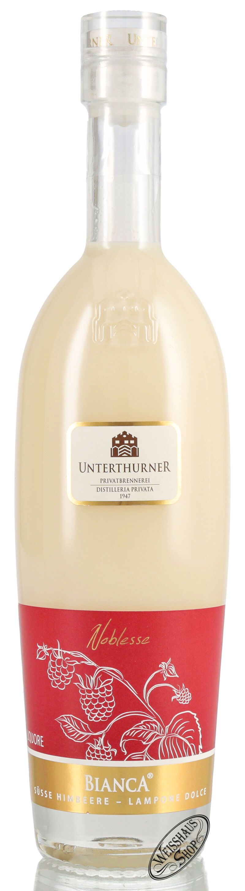 Unterthurner Bianca Himbeere Selection 20% vol. 0,50l Unterthurner Bianca Himbeere Selection 20% vol. 0,50l