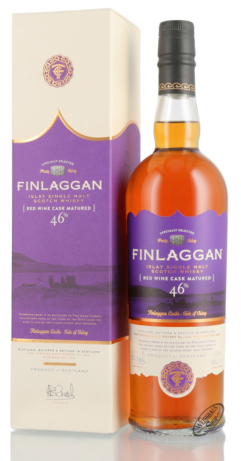 Finlaggan Red Wine Cask Matured Islay Whisky 46% vol. 0,70l Finlaggan Red Wine Cask Matured Islay Whisky 46% vol. 0,70l