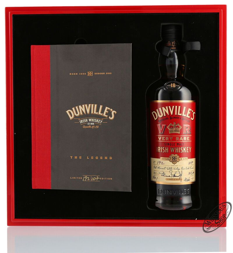 Dunville's 18 YO Irish Whiskey 57,1% vol. 0,70l Dunville's 18 YO Irish Whiskey 57,1% vol. 0,70l