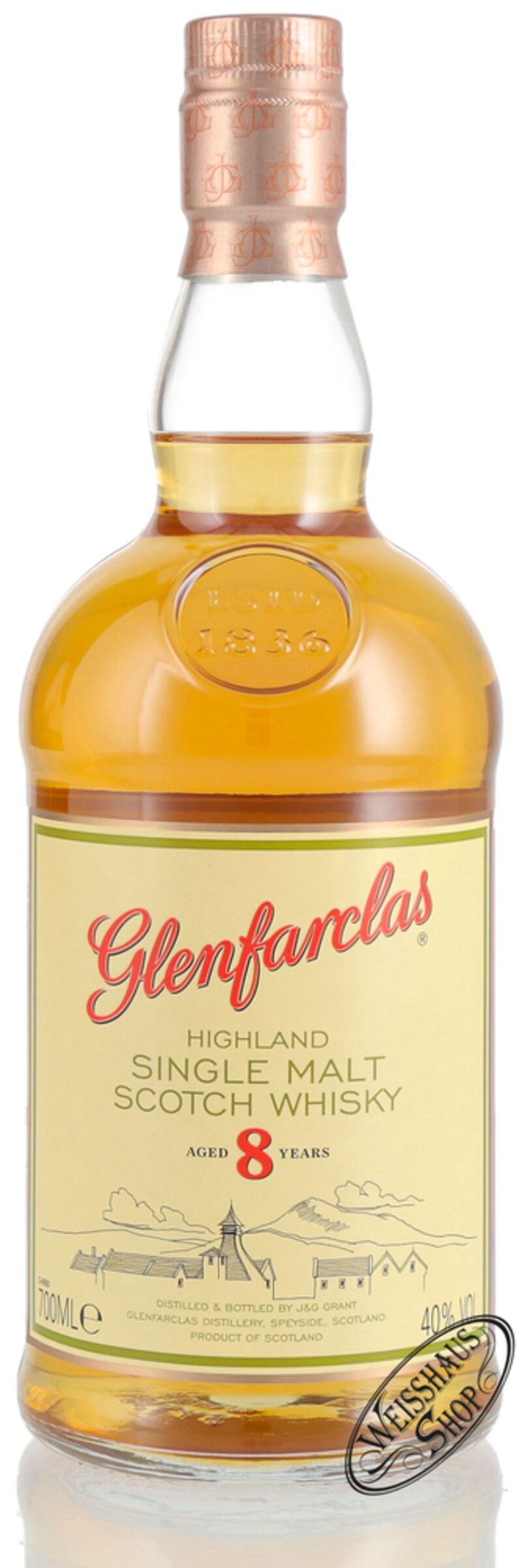 Glenfarclas 8 YO Single Malt Whisky 40% vol. 0,70l Glenfarclas 8 YO Single Malt Whisky 40% vol. 0,70l