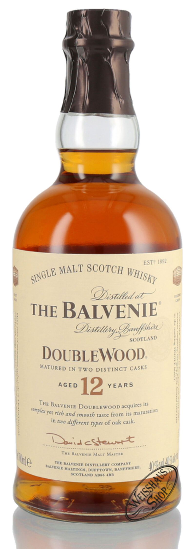 The Balvenie 12 YO Double Wood Single Malt Whisky 40% vol. 0,70l