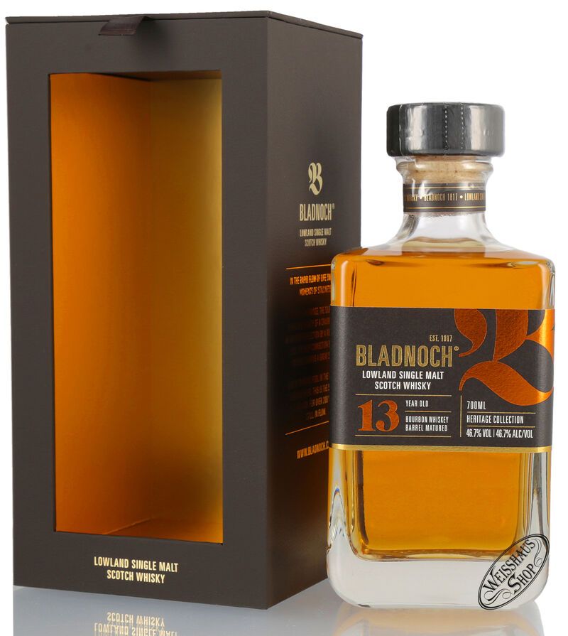 Bladnoch 13 YO Lowland Single Malt Whisky 46,7% vol. 0,70l Bladnoch 13 YO Lowland Single Malt Whisky 46,7% vol. 0,70l