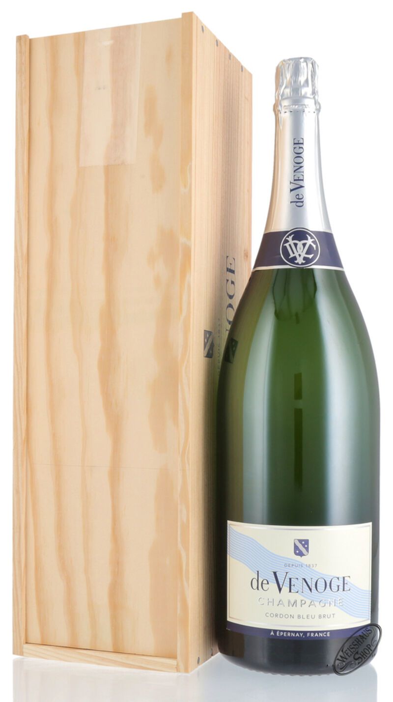 De Venoge Champagner Cordon Bleu Brut 12% vol. 3,0l Jéroboam