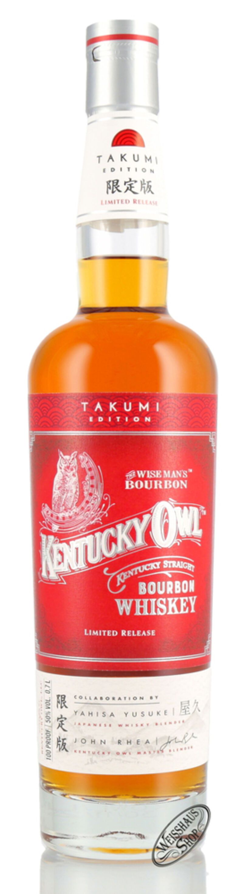 Kentucky Owl Takumi Limited Edition Whiskey 50% vol. 0,70l