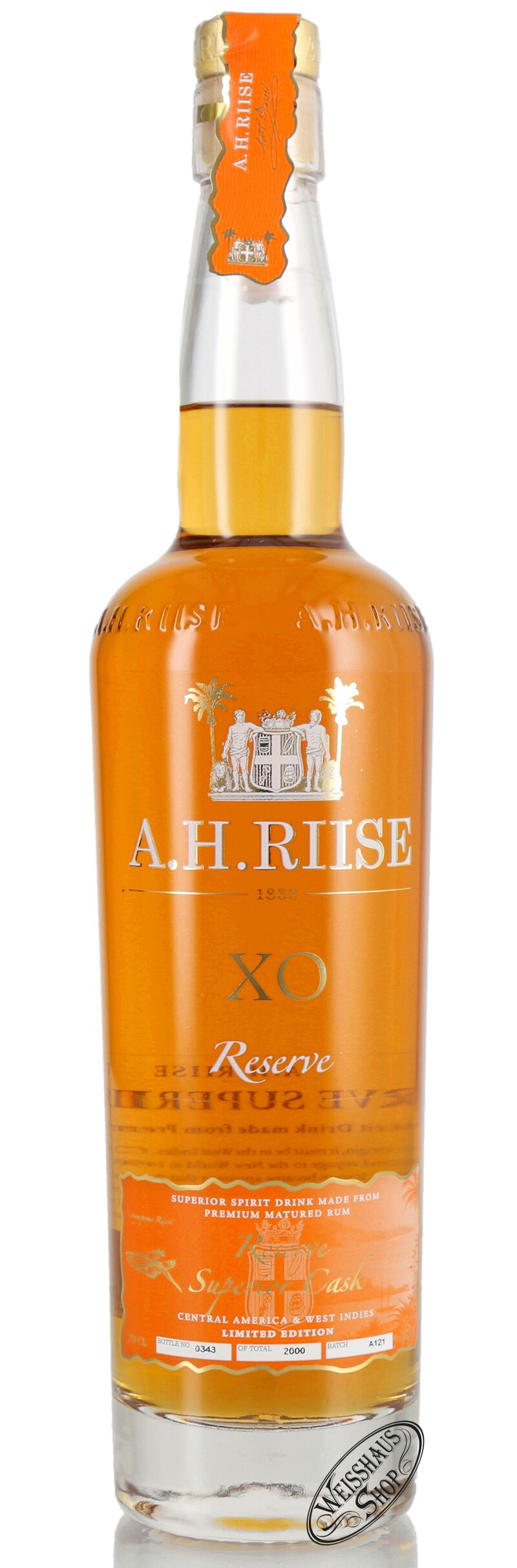 A.H. Riise XO Reserve 40% vol. 0,70l B-Ware
