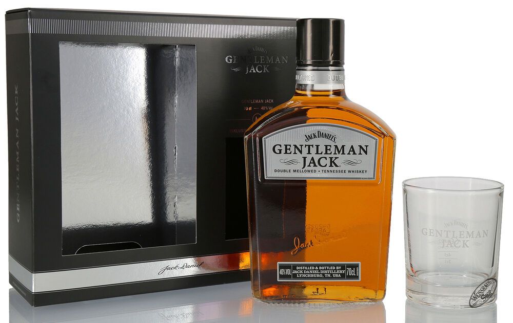 Jack Daniel's Gentleman Jack Whiskey Geschenk-Set Tumbler 40% vol. 0,70l Jack Daniel's Gentleman Jack Whiskey Geschenk-Set Tumbler 40% vol. 0,70l