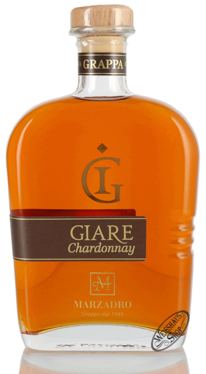 Marzadro Grappa Le Giare Chardonnay 45% vol. 0,70l B-Ware