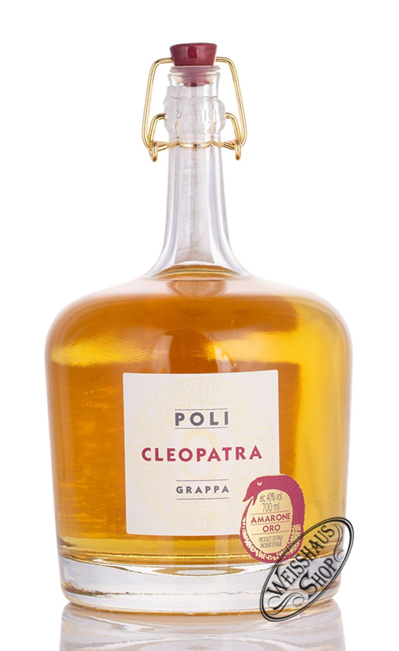 Poli Grappa Cleopatra Amarone Oro in Tubo 40% vol. 0,70l