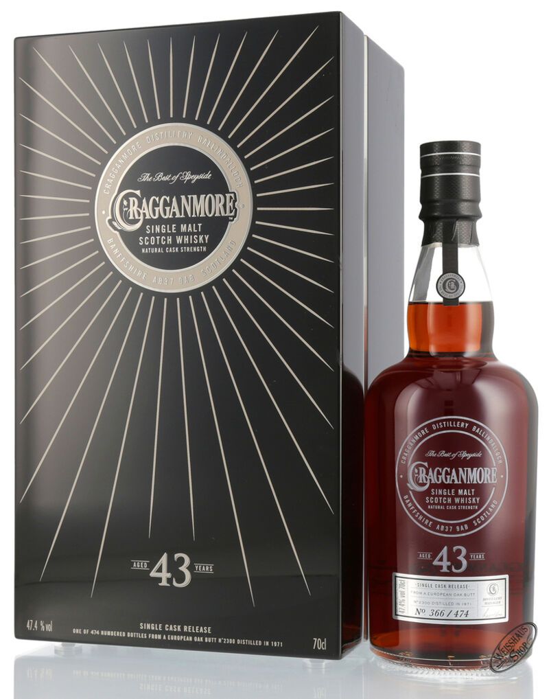 Cragganmore 43 YO Whisky 47,4% vol. 0,70l
