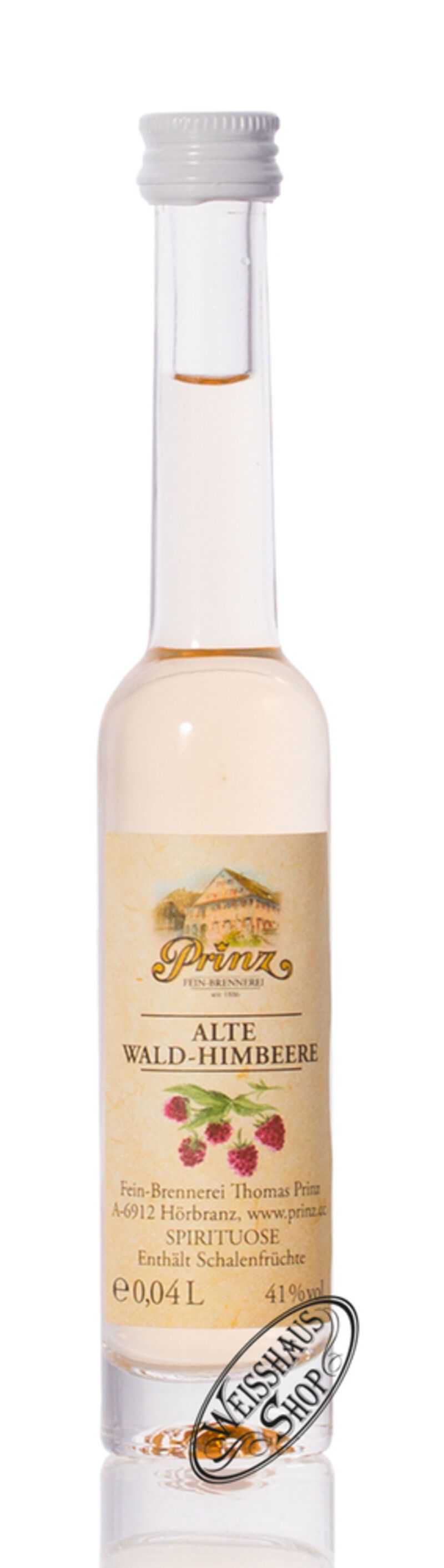 Prinz Alte Wald Himbeere 41% vol. 0,04l Prinz Alte Wald Himbeere 41% vol. 0,04l