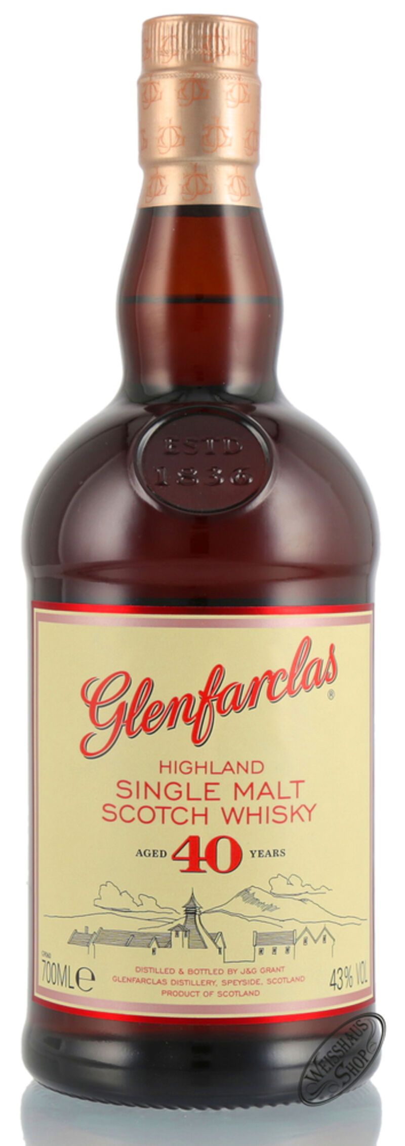Glenfarclas 40 YO Single Malt Whisky 43% vol. 0,70l