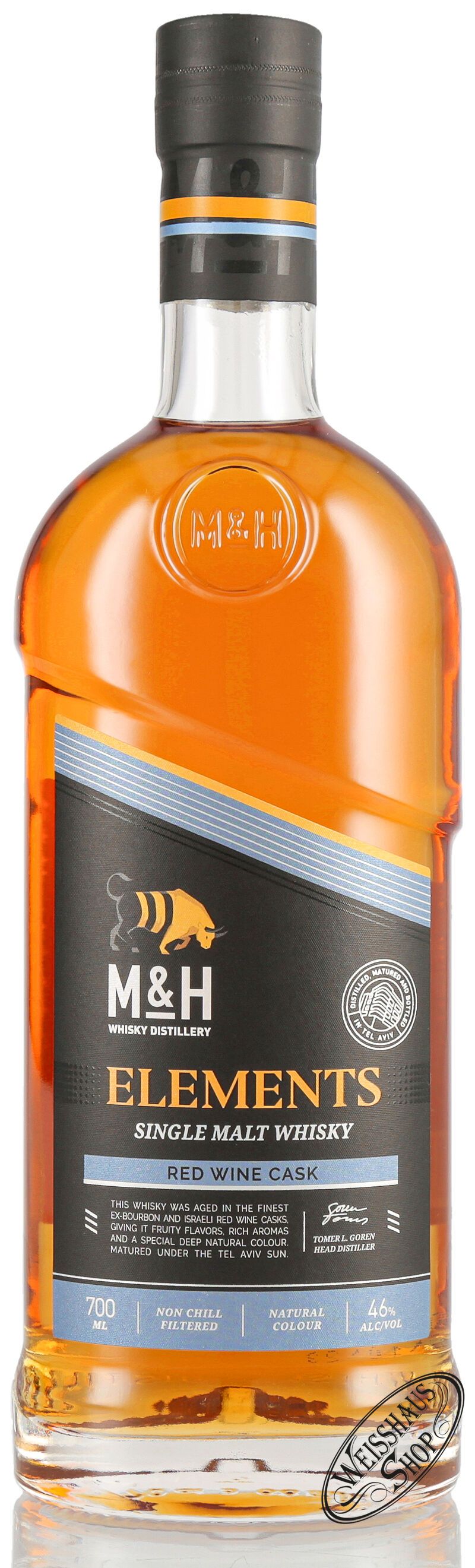 M&H Elements Red Wine Cask Whisky 46% vol. 0,70l M&H Elements Red Wine Cask Whisky 46% vol. 0,70l