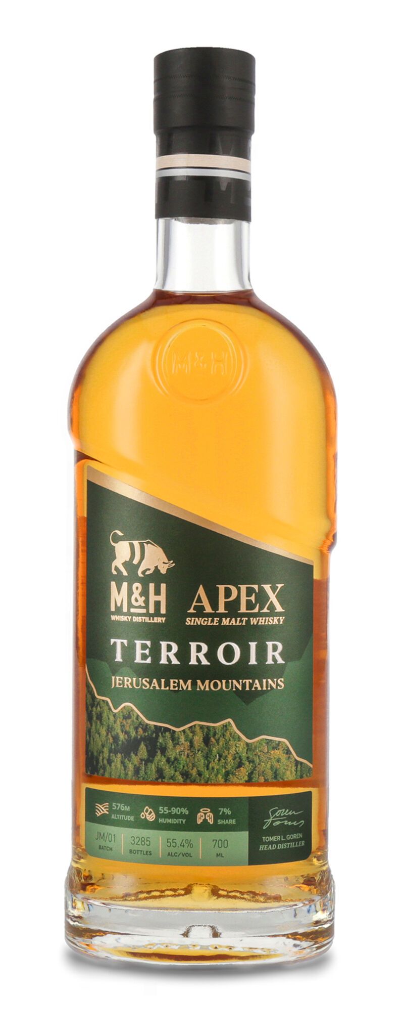 M&H APEX Jerusalem Mountains Edition Whisky 55,4% vol. 0,70l B-Ware