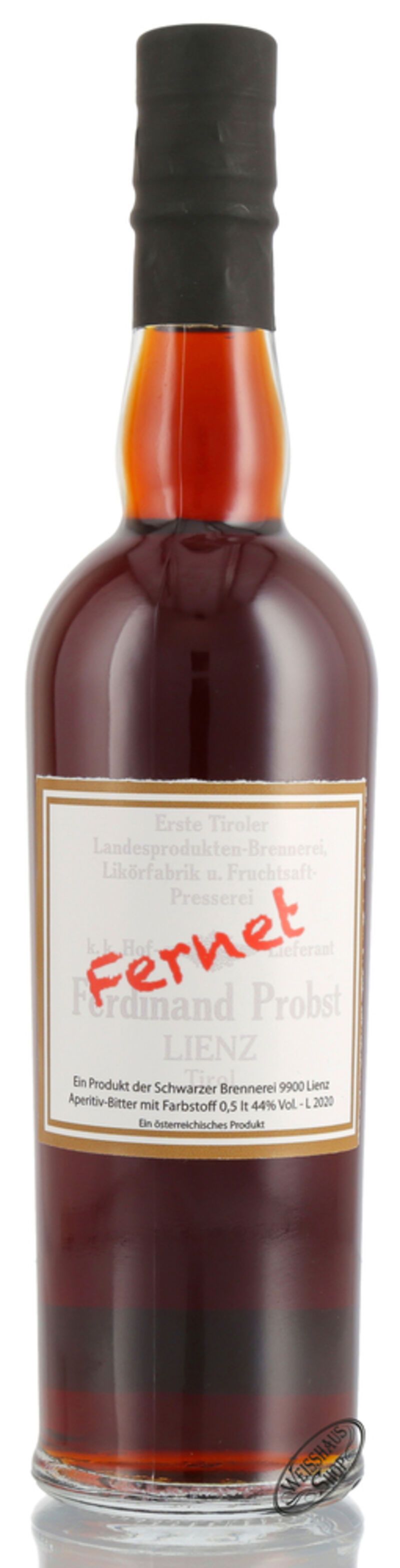 Schwarzer Fernet 44% vol. 0,50l Schwarzer Fernet 44% vol. 0,50l