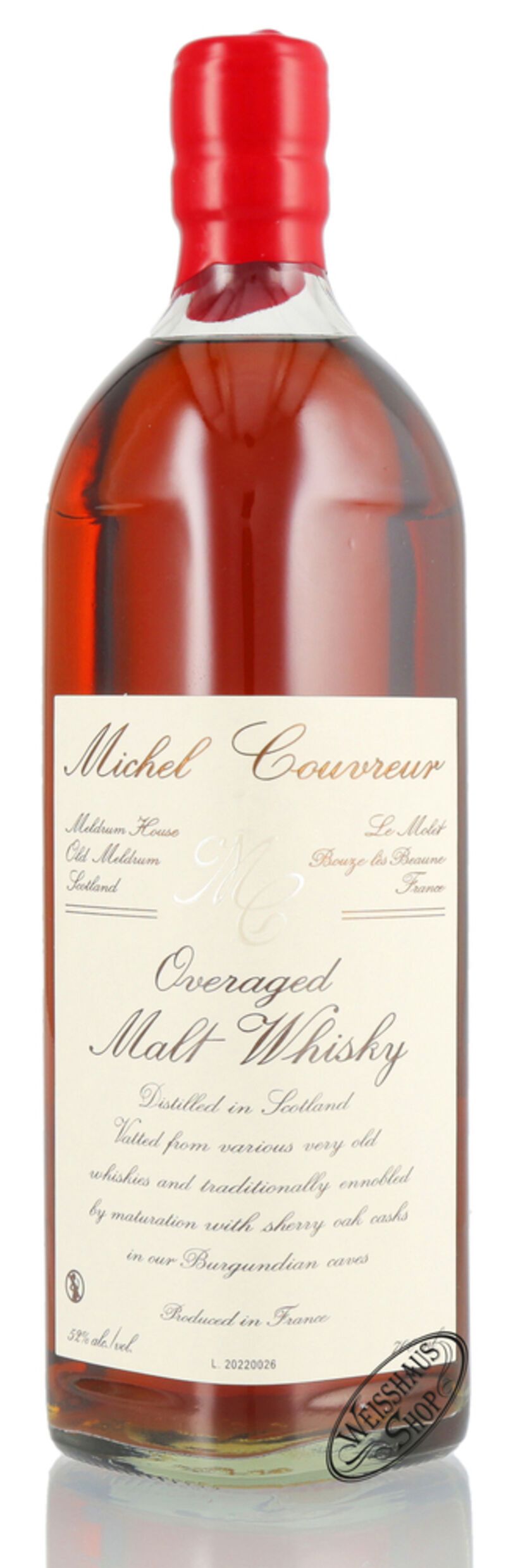 Michel Couvreur Overaged Cask Strength Malt Whisky 52% vol. 0,70l Michel Couvreur Overaged Cask Strength Malt Whisky 52% vol. 0,70l