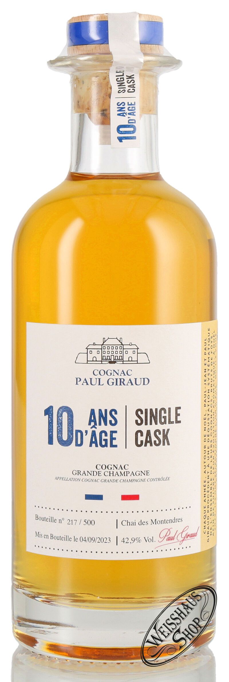 Paul Giraud Cognac 10 YO Brut de Fût 42,9% vol. 0,50l Paul Giraud Cognac 10 YO Brut de Fût 42,9% vol. 0,50l