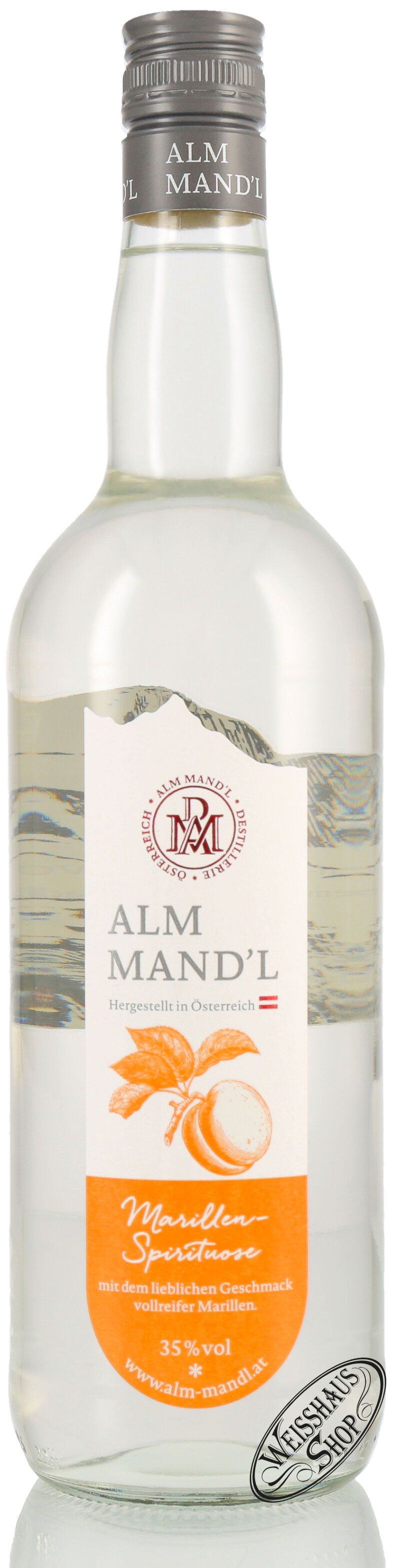 Alm Mand'l Marillen Schnaps 35% vol. 1,0l Alm Mand'l Marillen Schnaps 35% vol. 1,0l