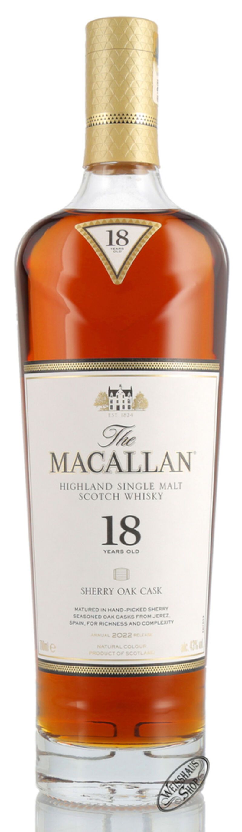 Macallan 18 YO Sherry Oak Edition 2022 Whisky 43% vol. 0,70l Macallan 18 YO Sherry Oak Edition 2022 Whisky 43% vol. 0,70l