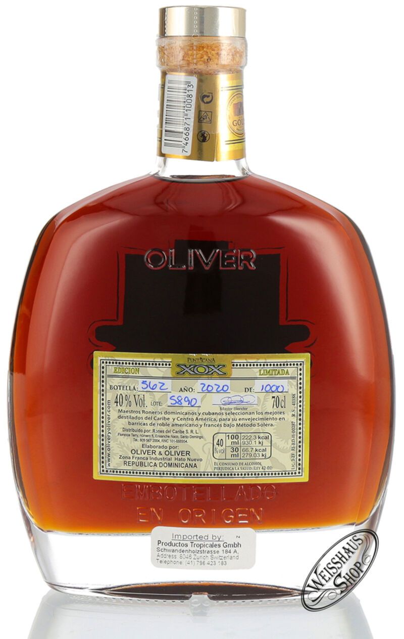Puntacana XOX 50 Aniversario Rum 40% vol. 0,70l Puntacana XOX 50 Aniversario Rum 40% vol. 0,70l