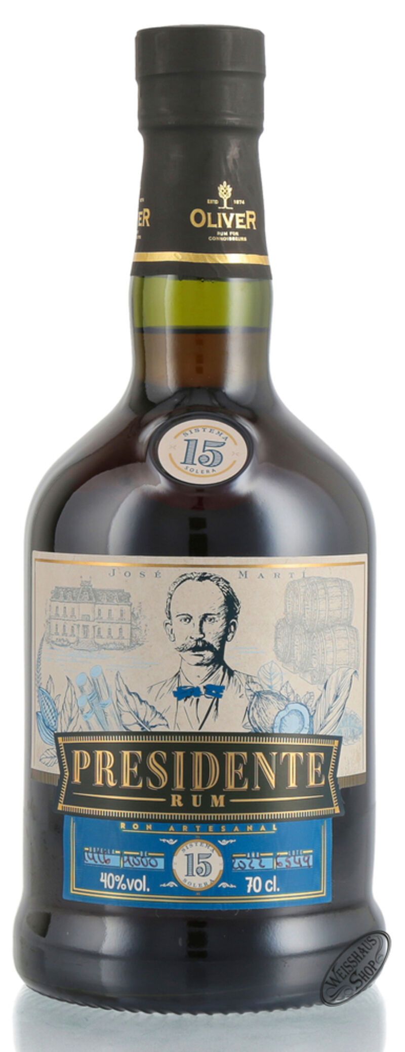 Presidente Marti 15 YO Rum 40% vol. 0,70l