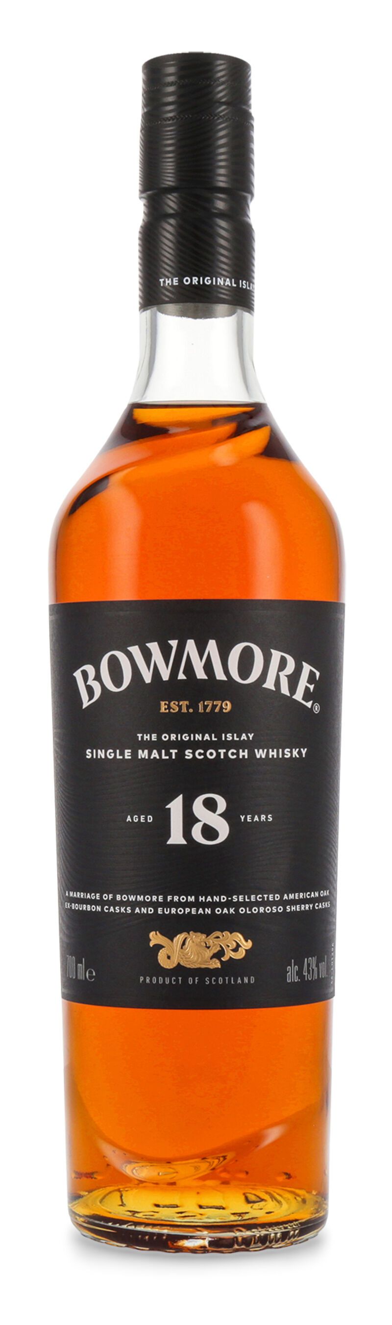 Bowmore 18 YO Islay Single Malt Whisky 43% vol. 0,70l